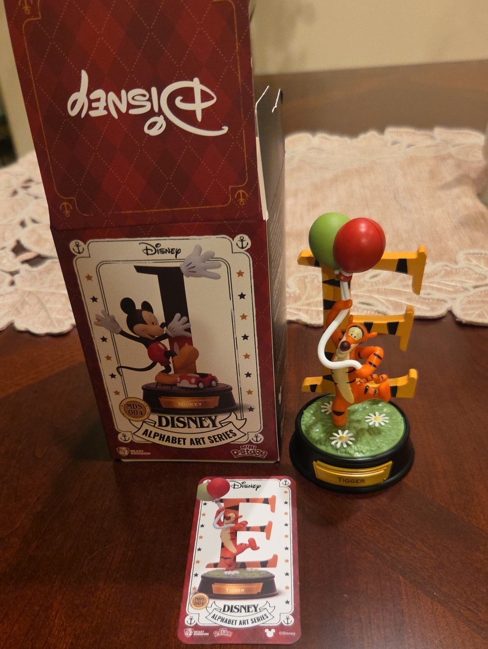 Disney Tigger Figurine with Red & Green Balloons